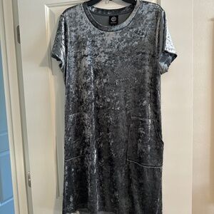 Bobeau Crushed Velvet Dress